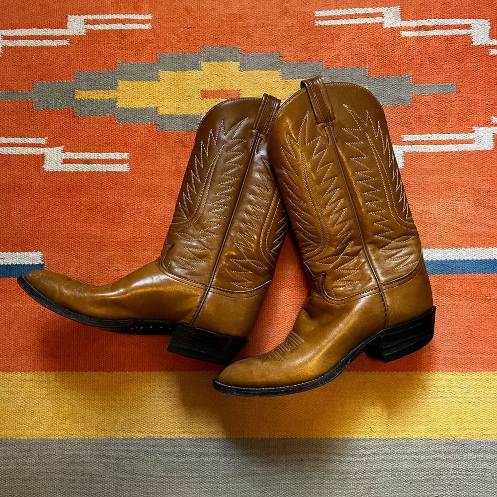 Tony Lama Brown Cowboy Boots